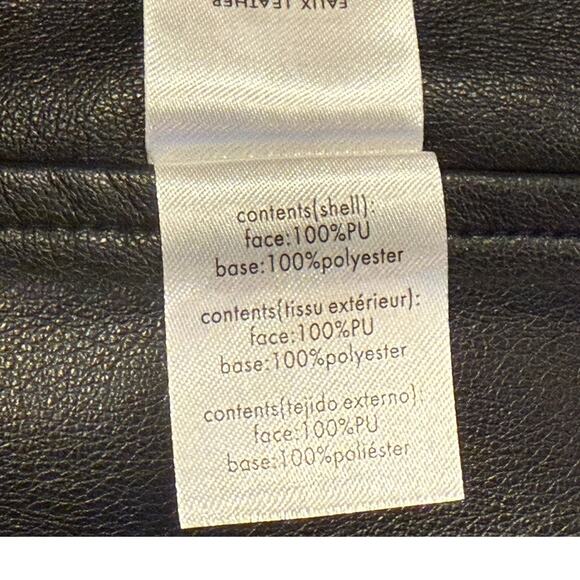 NWT WeWoreWhat Cropped Faux Leather Buckle Bandeau Top Silver Buckle XXL Black - Picture 11 of 15